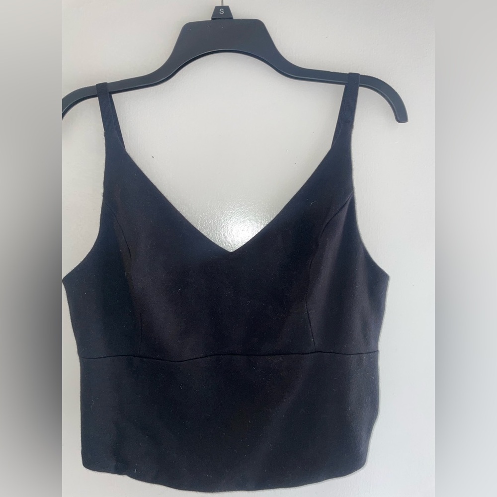 CAbi Black V-Neck Sleeveless Top